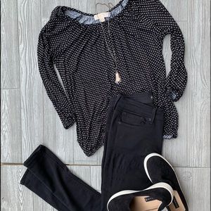 MICHAEL KORS Classy! Black/White NWOT Top